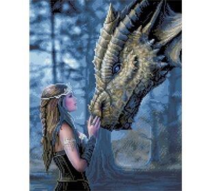 Diamond Dotz Crystal Art Anne Stokes Drachenmärchen 40x50 cm