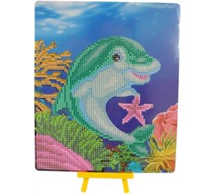  Diamond Painting Delfin 25X21Cm
