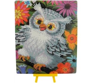 PRACHT Diamond Painting Eule 25X21Cm