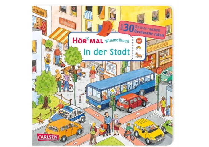 Carlsen Hör Mal (Soundbuch) Wimmelbuch in der Stadt