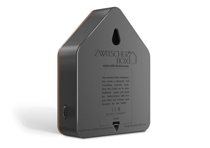 Zwitscherbox Zwitscherbox Walnussholz, schwarz