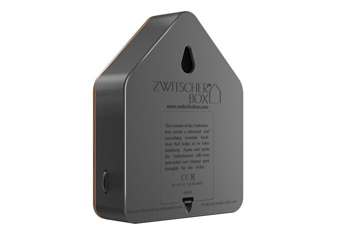 Zwitscherbox Zwitscherbox Walnussholz, schwarz