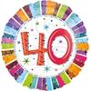 amscan Folienballon Geburtstag 40
