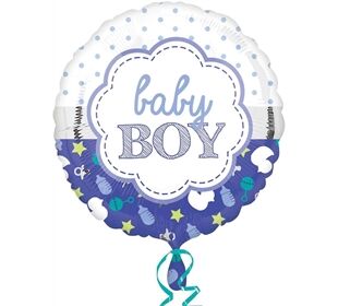 amscan Standard Baby Boy Muschel Folienbal