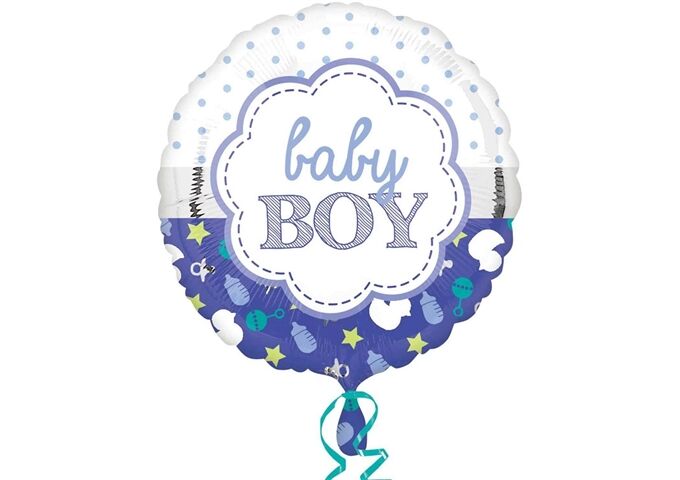 amscan Standard Baby Boy Muschel Folienbal