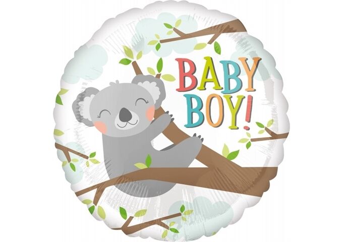 amscan Fol.-Bal. Standard Baby Boy - Koala