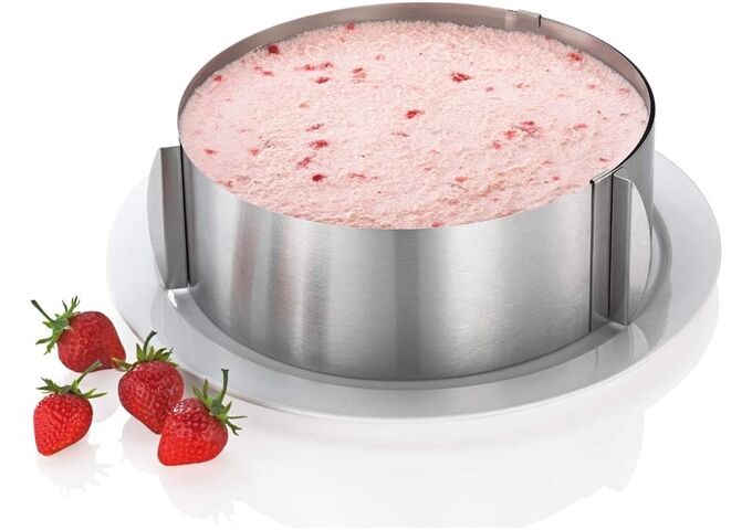 KÜCHENPROFI BAKE Tortenring verstellbar, extrahoch