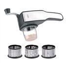 GEFU Trommelreibe PECORINO mit 3 Schneidtrommeln und Au