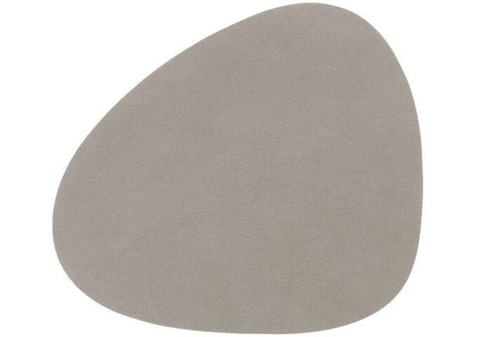 LINDDNA Glass Mat Curve Nupo Light Grey