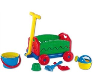 Outdoor active Nachziehwagen mit Eimergarnitur, 6-