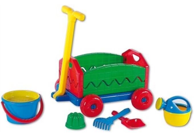 Outdoor active Nachziehwagen mit Eimergarnitur, 6-