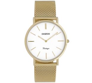 Oozoo OOZOO Vintage weiß/gold Metallband Damen
