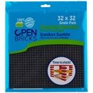 Open Brick Source Basisplatte 32x32 schwarz