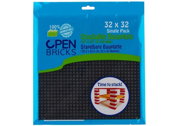 Open Brick Source Basisplatte 32x32 schwarz