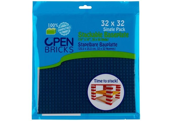 Open Brick Source Basisplatte 32x32 oceanblau