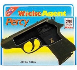 Sohni-Wicke 25er Agentenrevolver Percy ca, 15,8 cm, Box