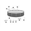 BESTWAY Steel Pro Max# Frame Pool-Set, rund 366cm