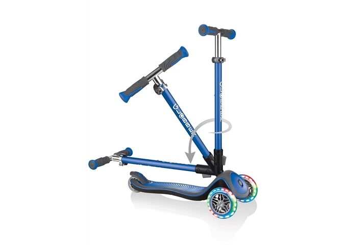 Globber GLOBBER ELITE DELUXE LIGHTS navy blau, mit Leuchtr