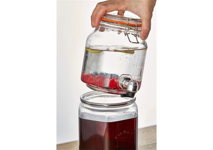 Kilner Stapelbarer Getränkespender, Höhe 40 cm, 3,1 & 2,1