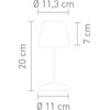 V&B Seoul 2.0 LED Tischleuchte weiss
