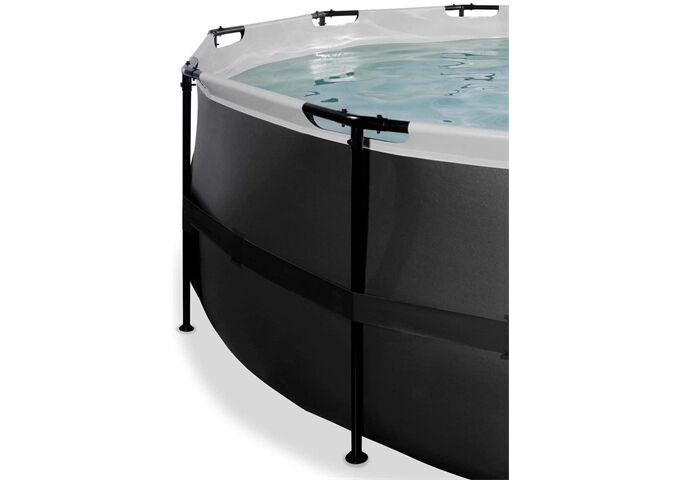 EXIT Toys EXIT Black Leather Pool ø427x122cm mit Abdeckung u