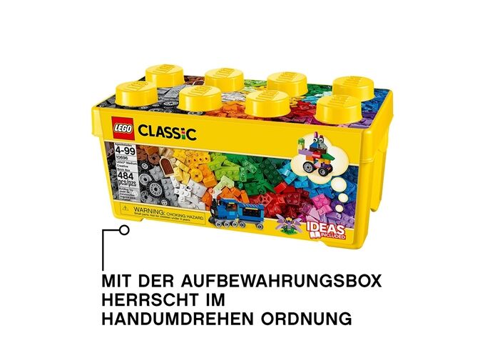 LEGO® LEGO® Classic 10696 Mittelgroße Bausteine-Box, 484