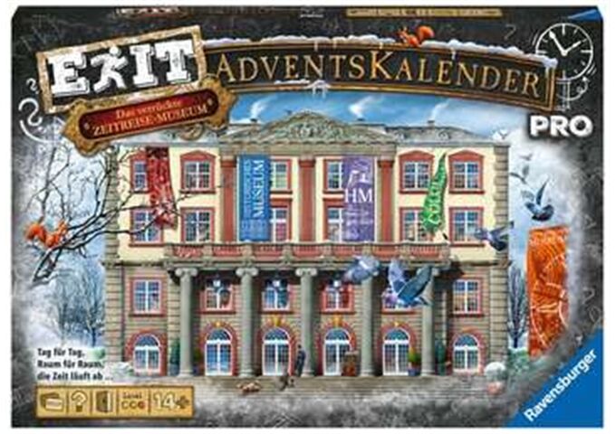 Ravensburger Adventskalender EXIT Pro Das verrückte Zeitreisemu