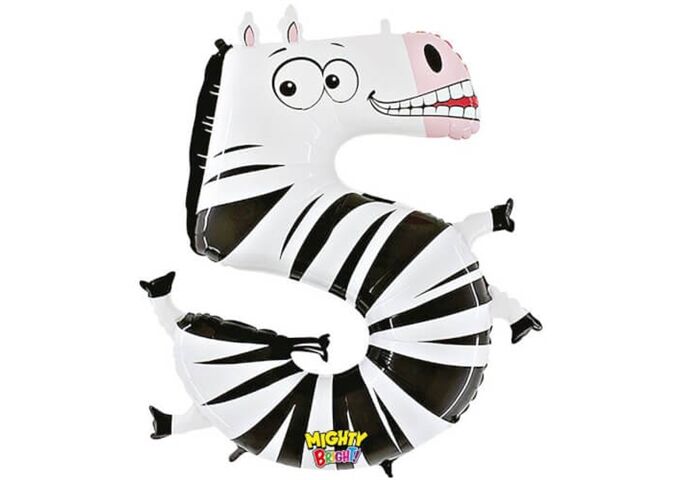 Karaloon Folienballon Zahl 1