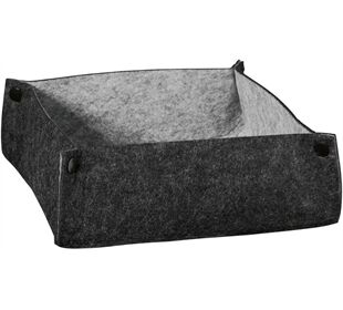 ASA art ´filz Korb, iron/ash