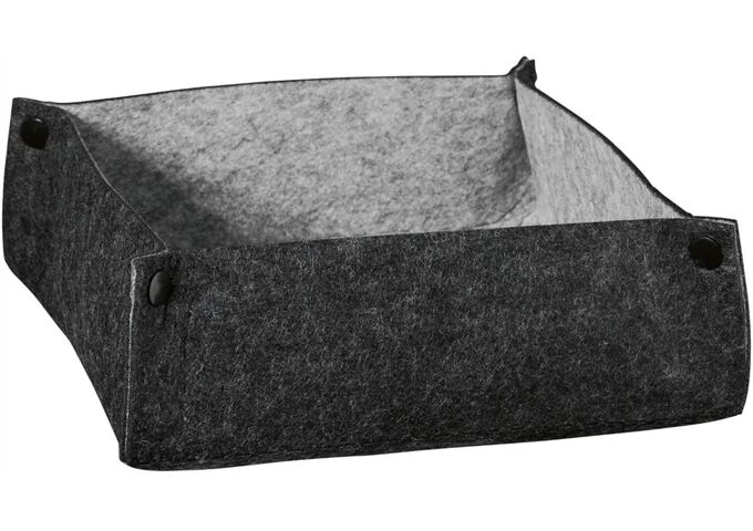 ASA art ´filz Korb, iron/ash