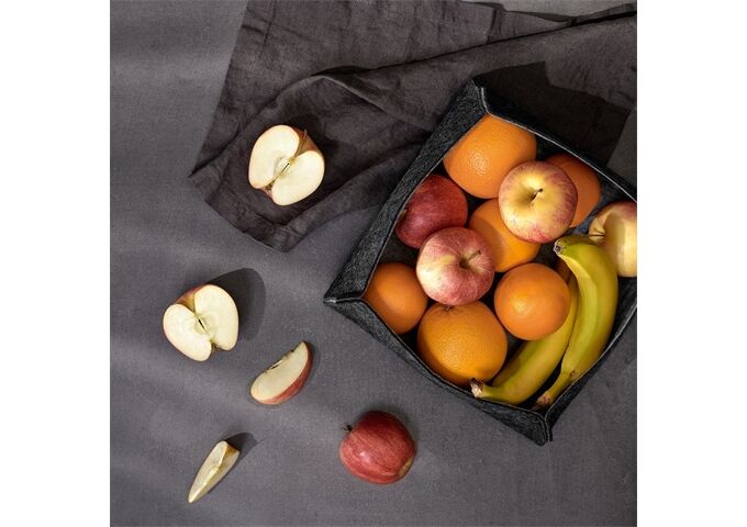 ASA art ´filz Korb, iron/ash