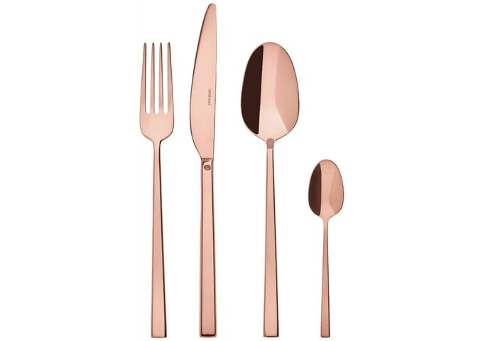Sambonet Rock / Edelstahl/PVD Kupfer Besteck24tlg.Vh. Rock