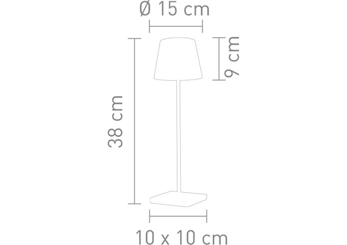 SOMPEX Troll LED-Tischleuchte Alu grün