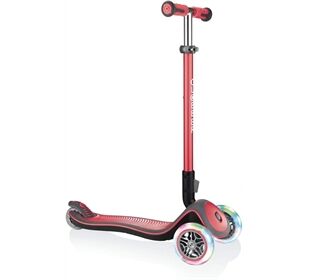 Globber GLOBBER ELITE DELUXE LIGHTS rot, mit Leuchtrollen
