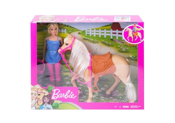 Barbie BRB Pferd & Puppe