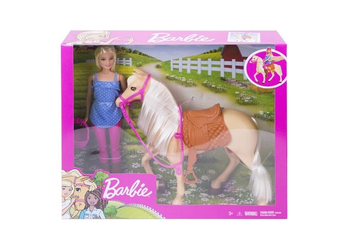 Barbie BRB Pferd & Puppe