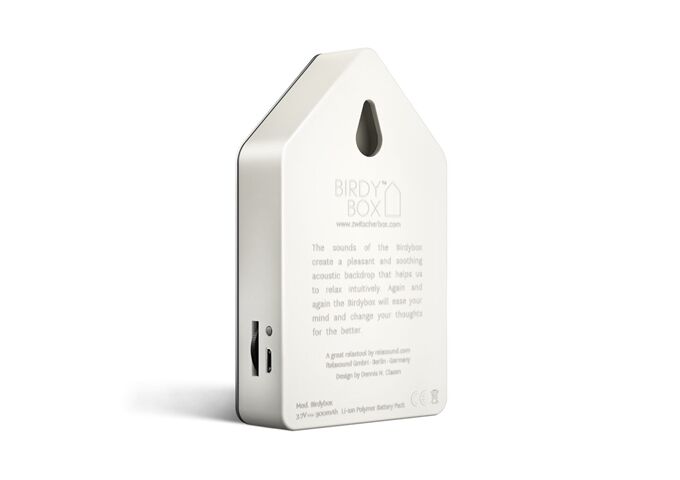 Zwitscherbox Birdybox Metall stainless steel "Edelstahl"