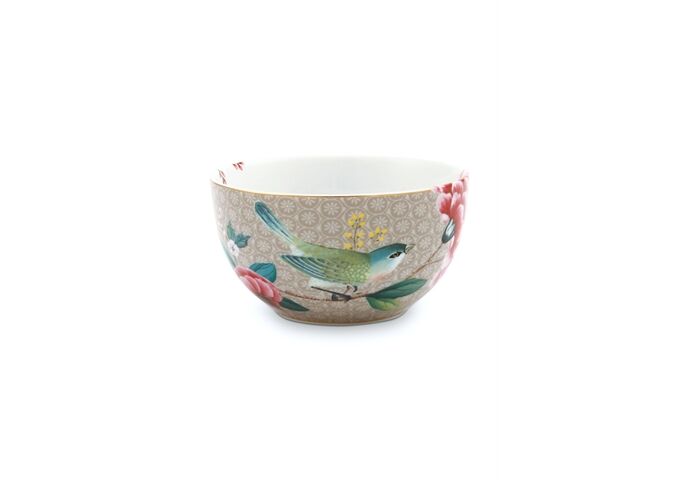 Pip Studio Bowl Blushing Birds Khaki 12cm