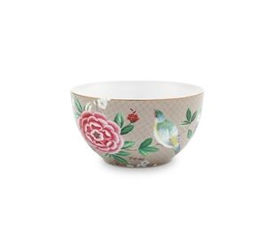 Pip Studio Bowl Blushing Birds Khaki 15cm