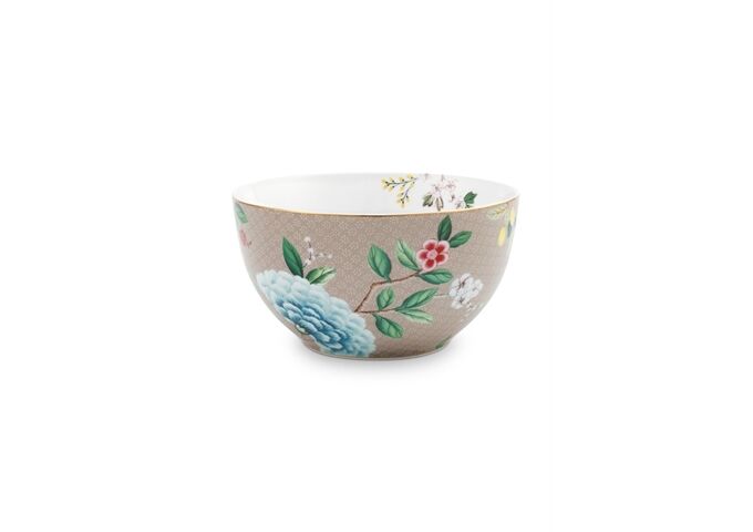 Pip Studio Bowl Blushing Birds Khaki 15cm