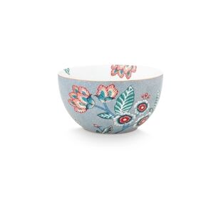Pip Studio Bowl Flower Festival Light Blue 12cm