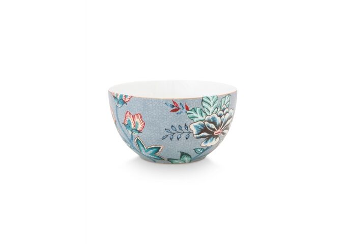 Pip Studio Bowl Flower Festival Light Blue 12cm