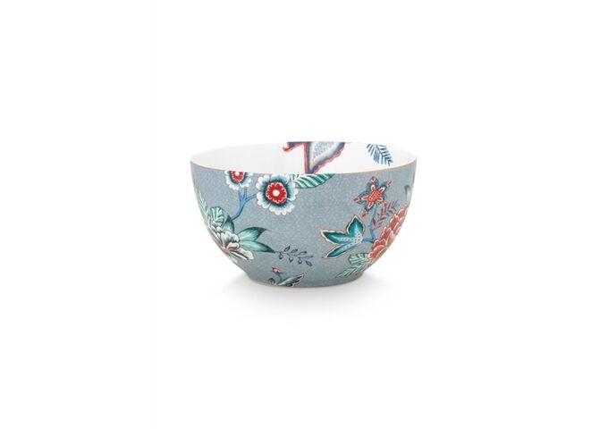 Pip Studio Bowl Flower Festival Light Blue 15cm