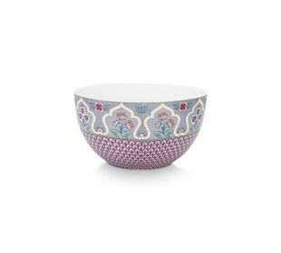 Pip Studio Bowl Flower Festival Scallop Deco Light Blue 18cm