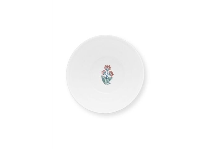 Pip Studio Bowl Flower Festival Scallop Deco Light Blue 18cm