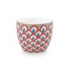Pip Studio Egg Cup Flower Festival Scallop Red-Light Blue