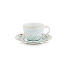 Pip Studio Espresso Cup & Saucer Blushing Birds White 120ml