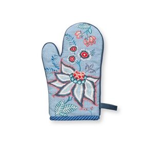 Pip Studio Oven Glove Flower Festival Blue 29x15cm
