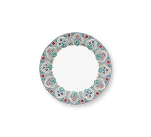 Pip Studio Plate Flower Festival Deco Light Blue 21cm