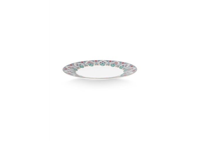 Pip Studio Plate Flower Festival Deco Light Blue 21cm